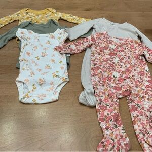 A Lot of Five Items for 3-6 month Infant Girl - 3 to 6 months